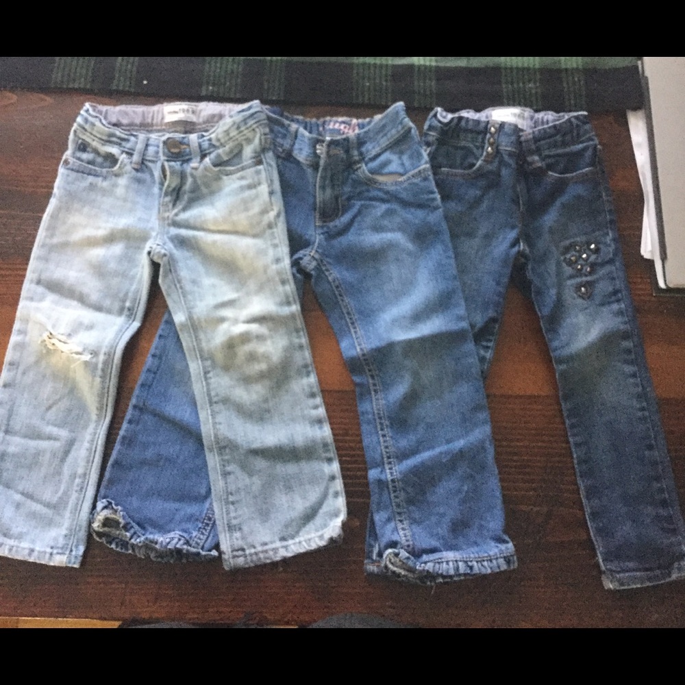 Bundle of 3 Gap $ Gymboree Girls Jeans - 3T